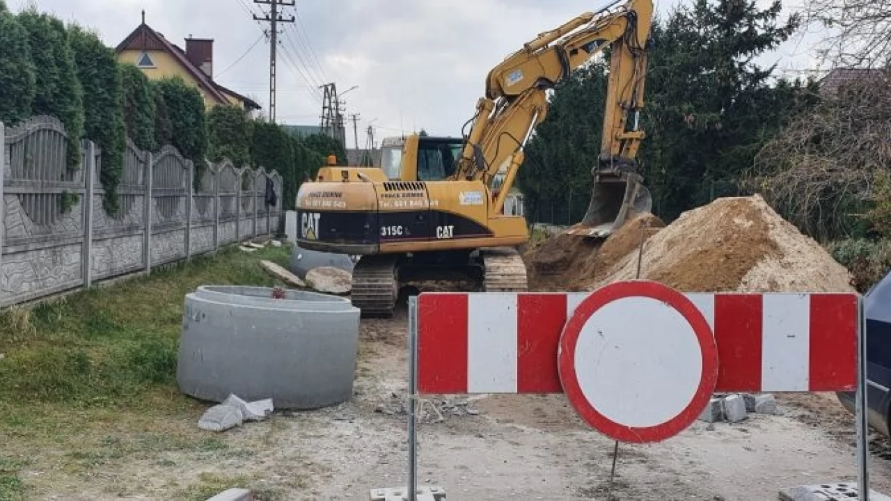 Drogi na osiedlu Leśnym w Tymawie w trakcie przebudowy