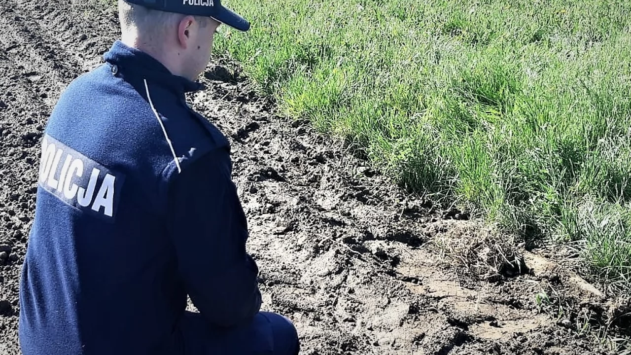 Dwa pociski artyleryjskie na terenie gminy Tczew. Policja zabezpieczała znaleziska