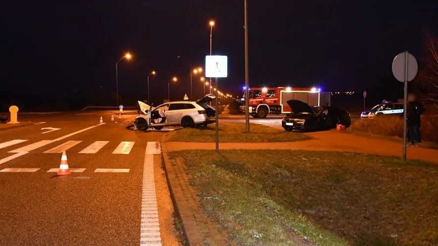 Dwa wypadki. Powód? Nieustąpienie pierwszeństwa
