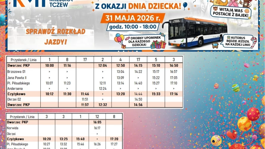 Dzień Dziecka w autobusie