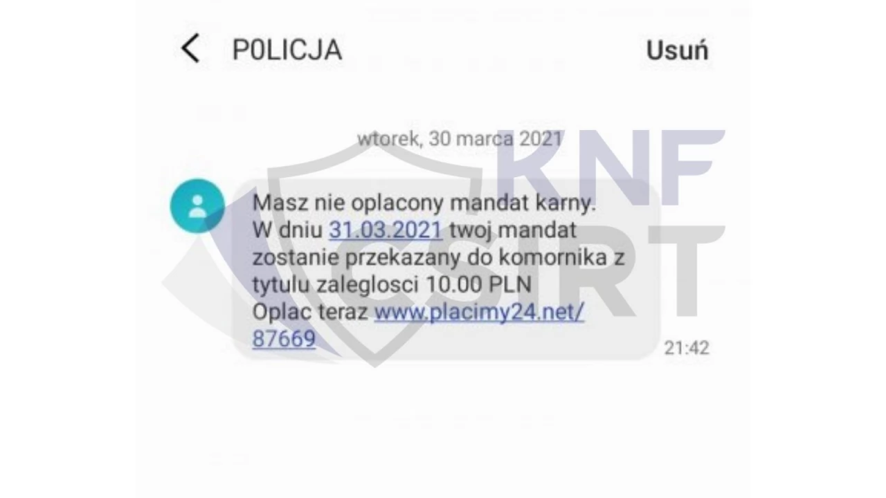 Fałszywe SMSy. Klikając, możesz stracić wszystkie pieniądze!