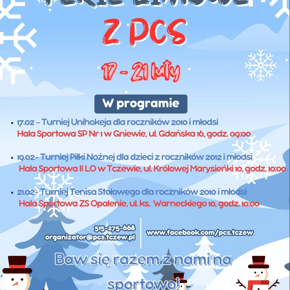 Ferie z Powiatowym Ośrodkiem Sportu