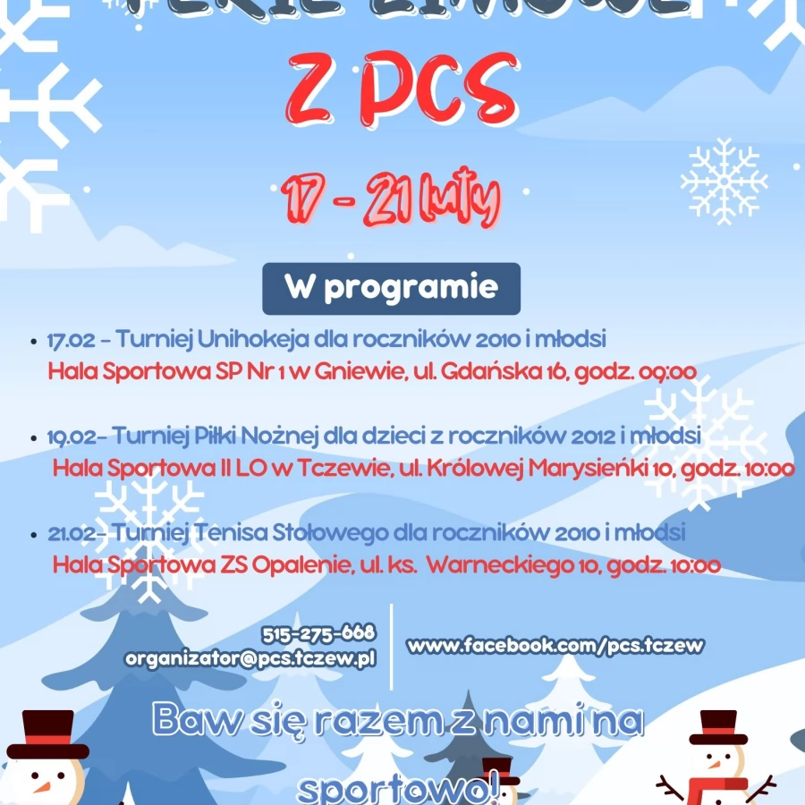 Ferie z Powiatowym Ośrodkiem Sportu