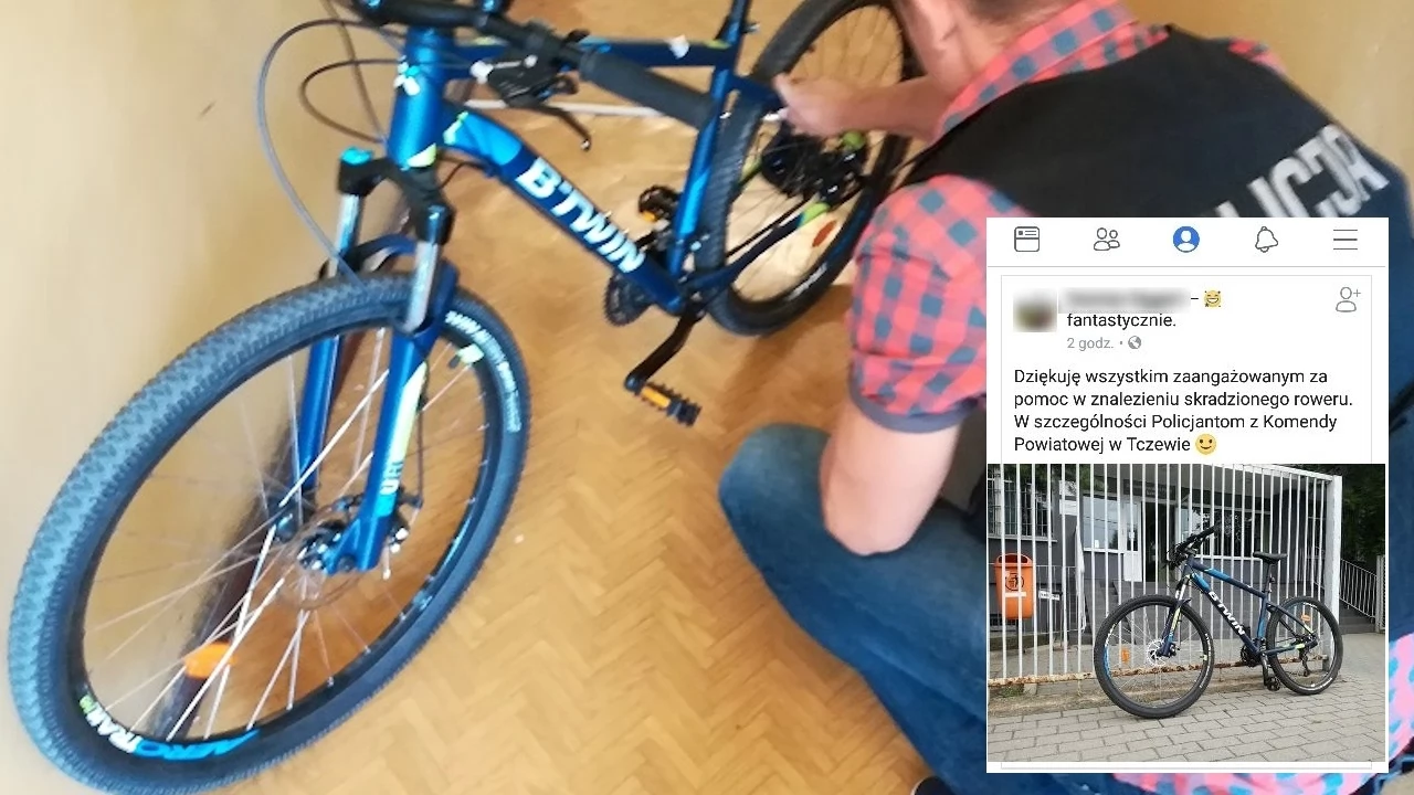 Gdańszczanin podziękował za odzyskany rower