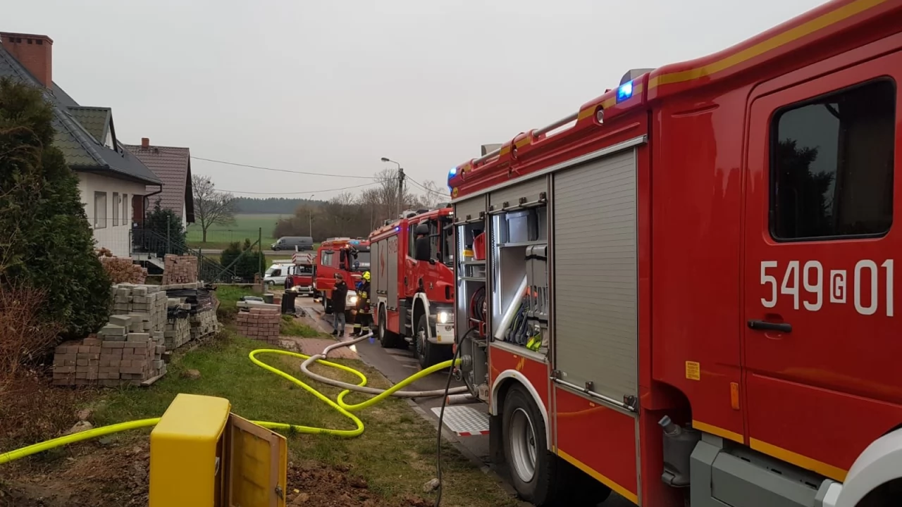 Gniszewo. Pożar domu jednorodzinnego