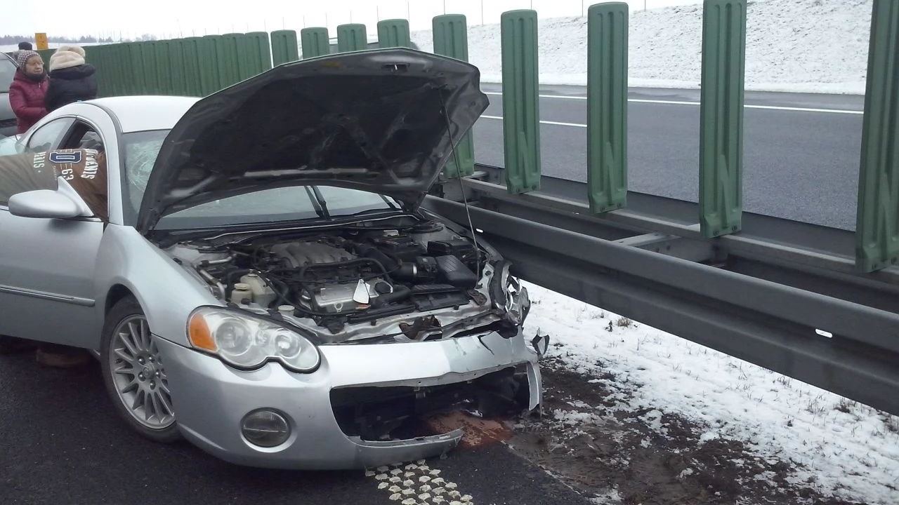 Groźna kolizja na A1