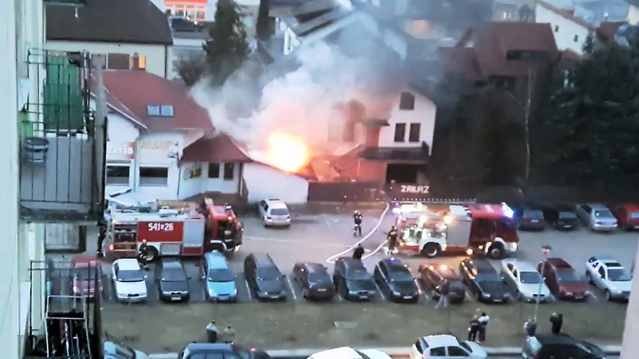Groźny pożar na Armii Krajowej