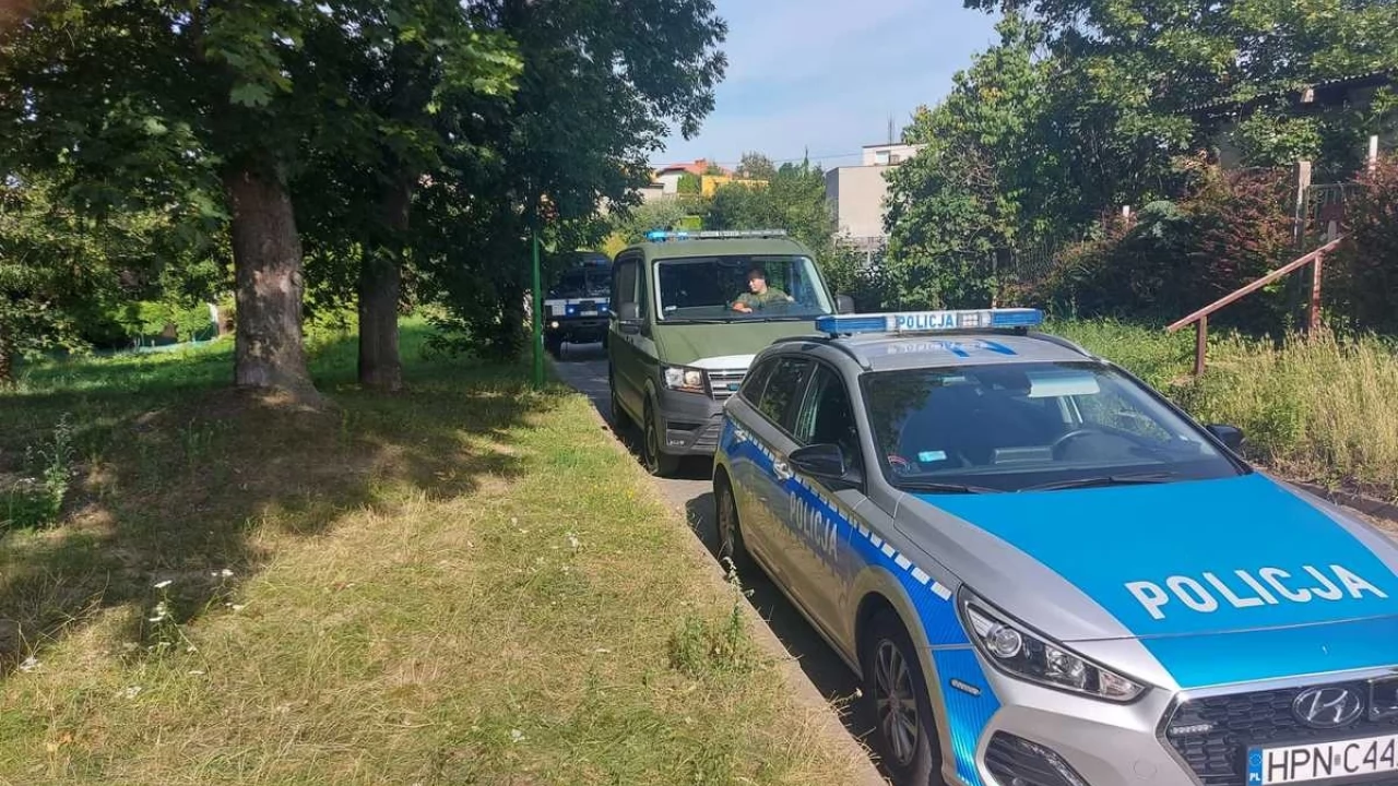 Grupa chłopców natrafiła na minę przeciwpancerną w jednym z parków