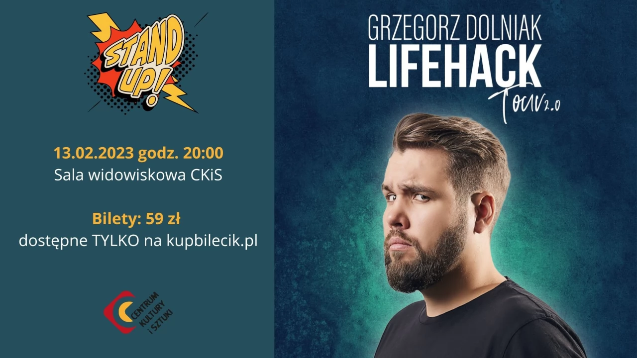 Grzegorz Dolniak w programie Lifehack - stand-up