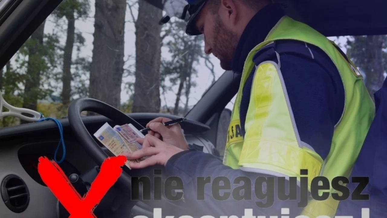 Jechał slalomem i prawie wpadł do rowu. Zareagował inny kierowca