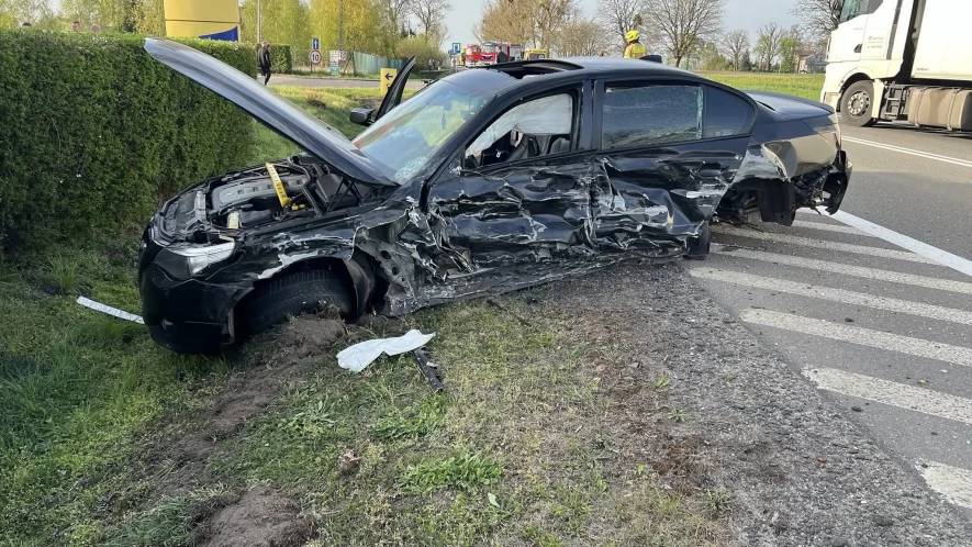 Jedna osoba ranna w wypadku na drodze krajowej nr 91