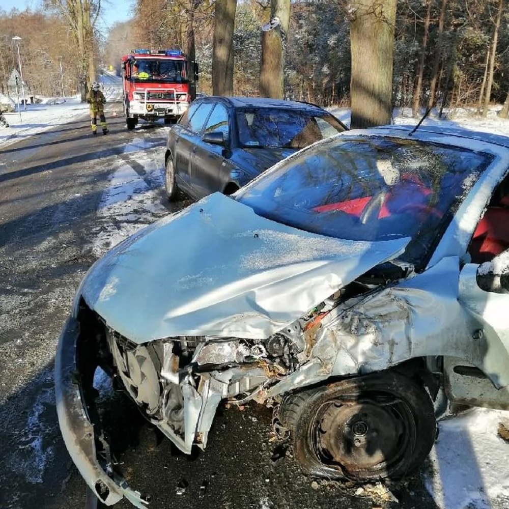 Jedna osoba został ranna w wypadku na lokalnej trasie