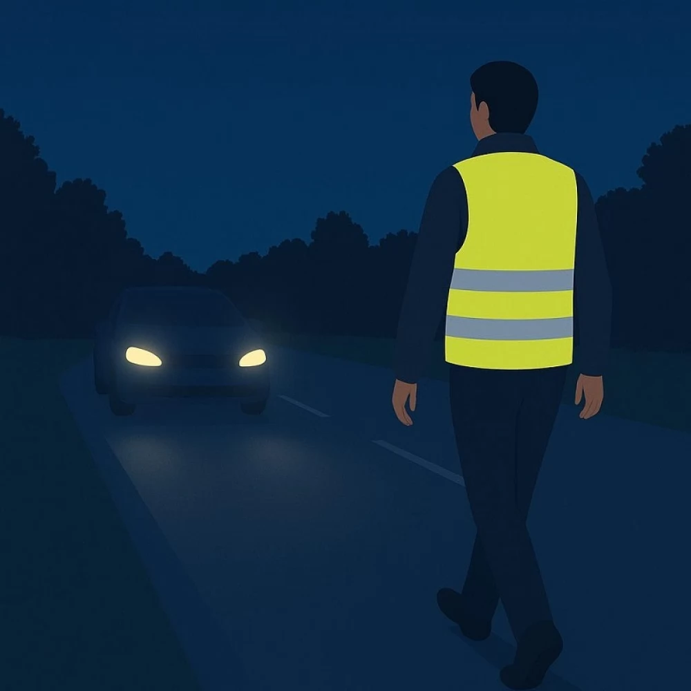 Kamizelka odblaskowa - niewielki wysiłek, wielkie bezpieczeństwo