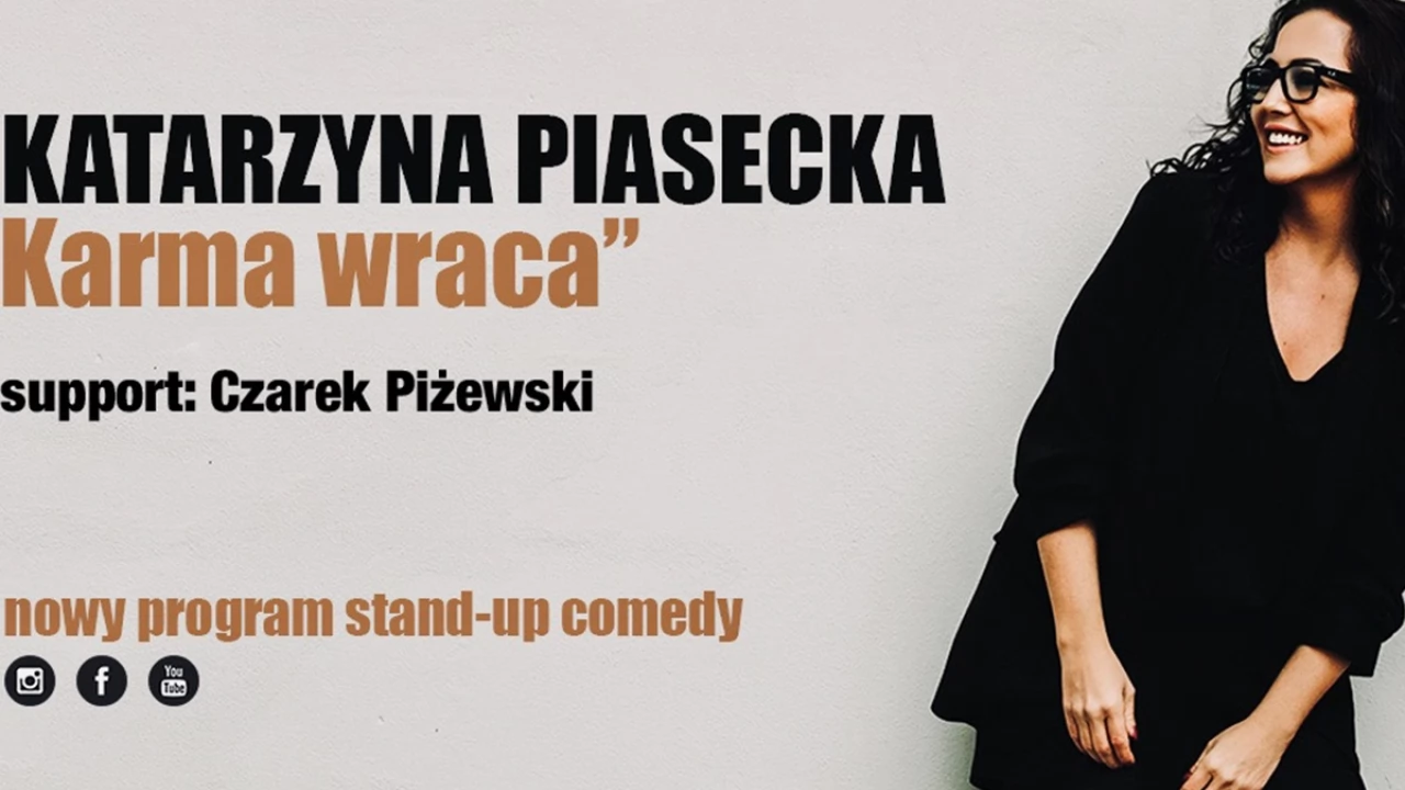 Katarzyna Piasecka w programie stand-up comedy "KARMA WRACA"