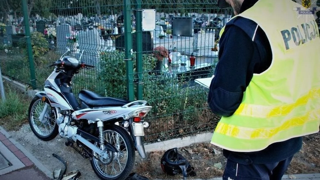 Kierujący fordem nie ustąpił pierwszeństwa motorowerzyście