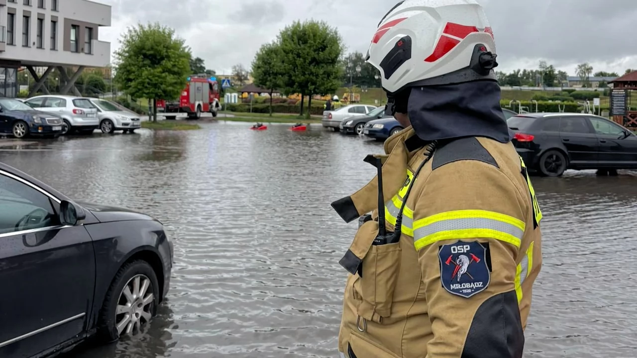 Kilkanaście strażackich interwencji po opadach deszczu
