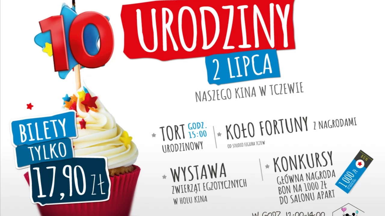 Kino Helios w Tczewie świętuje 10. urodziny!