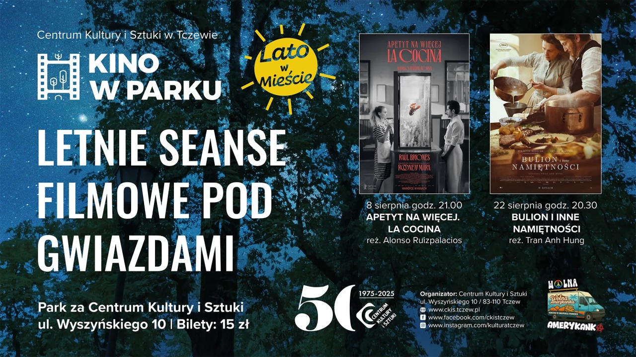 Kino w Parku - letnie seanse filmowe