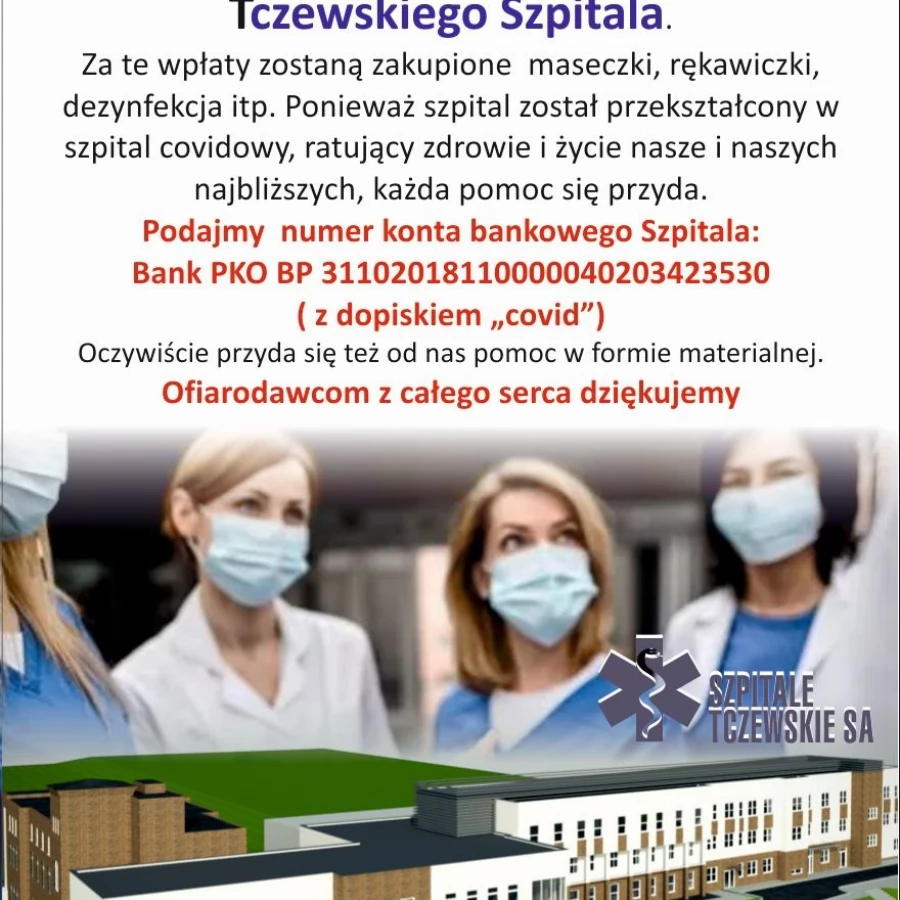 Kolejne zbiórki dla tczewskiego szpitala