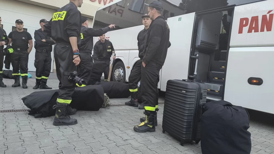 Kolejni strażacy z Pomorza jadą walczyć ze skutkami powodzi