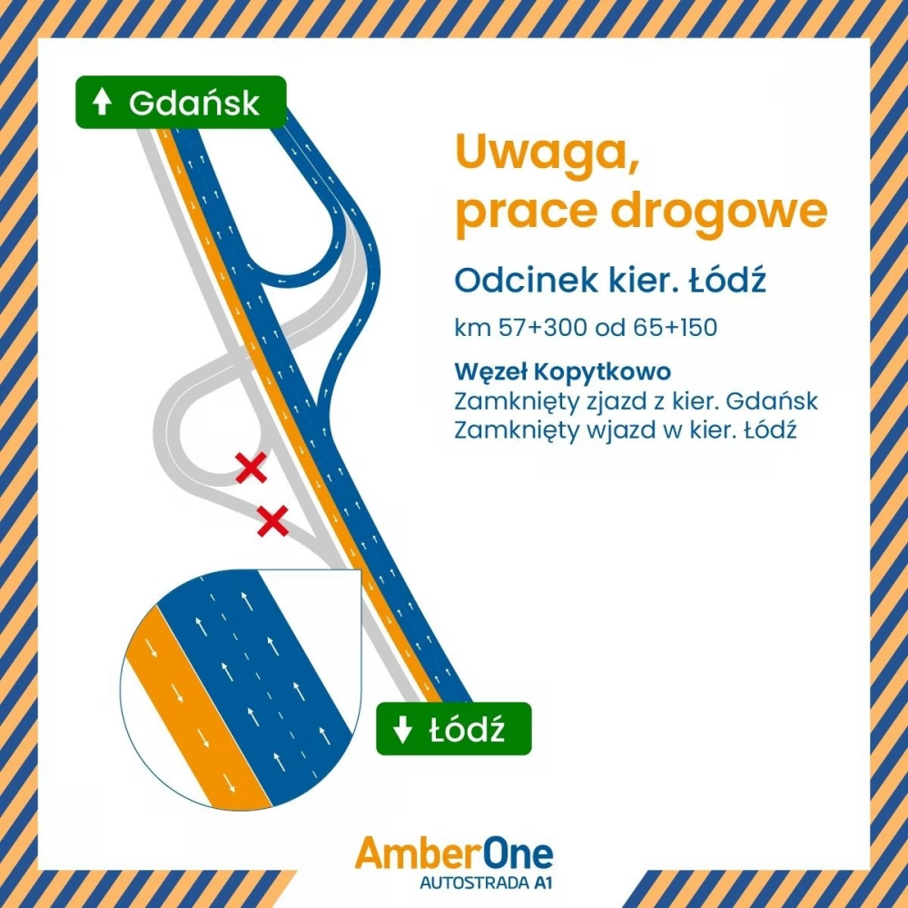 Kolejny etap remontów na A1