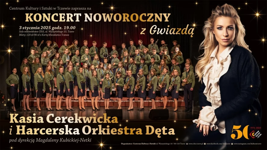 Koncert Noworoczny z Gwiazdą - Kasia Cerekwicka i Harcerska Orkiestra Dęta