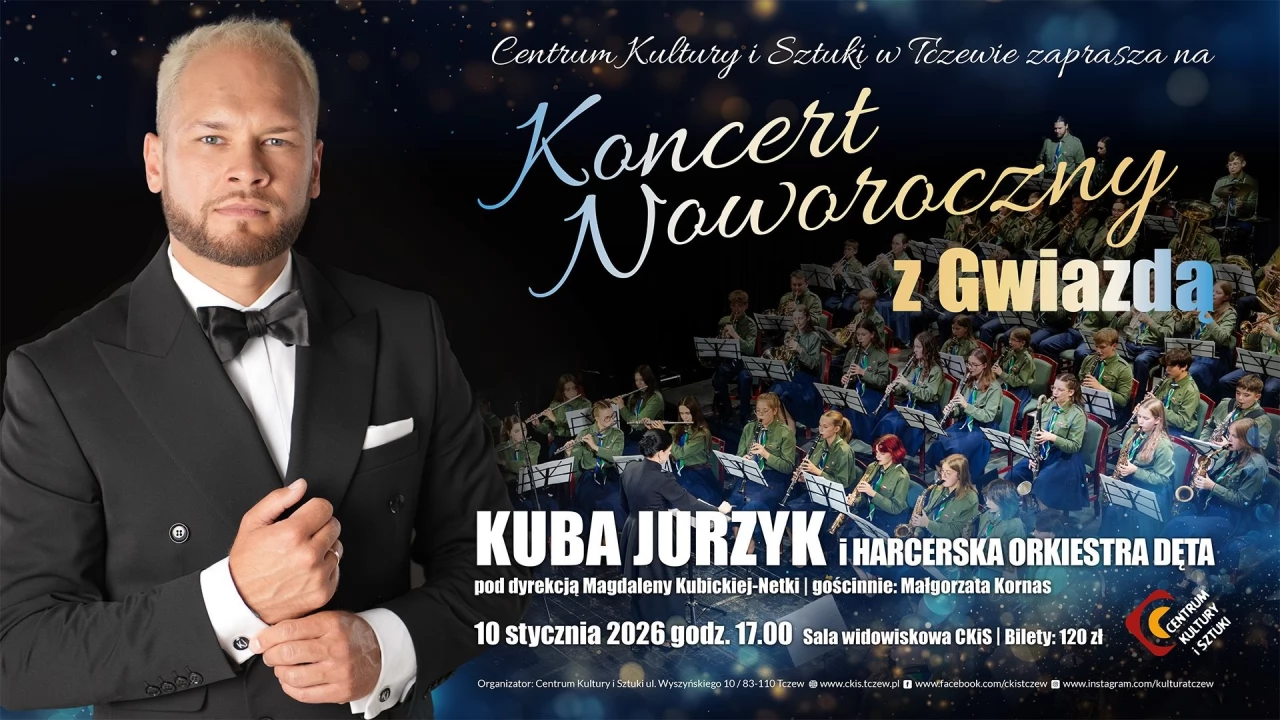 Koncert Noworoczny z Gwiazdą - Kuba Jurzyk i Harcerska Orkiestra Dęta