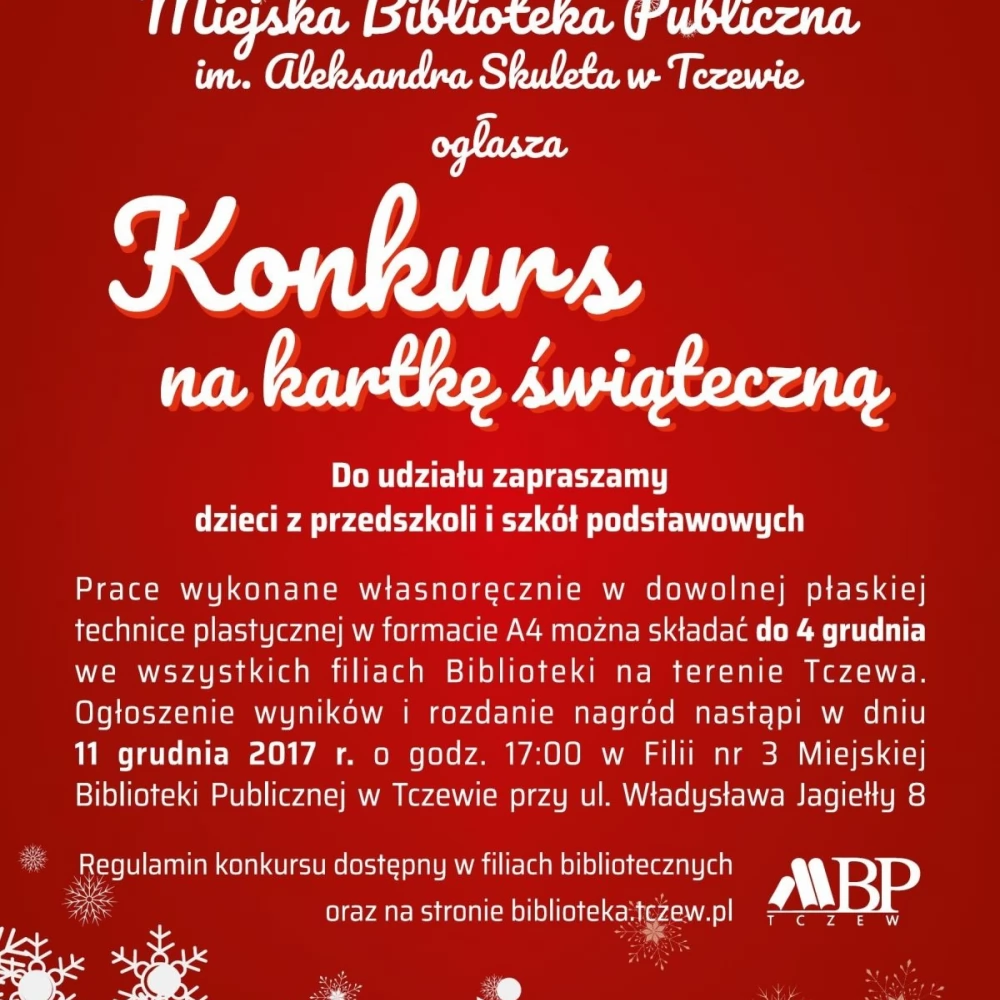 Konkurs na najładniejszą kartkę świąteczną