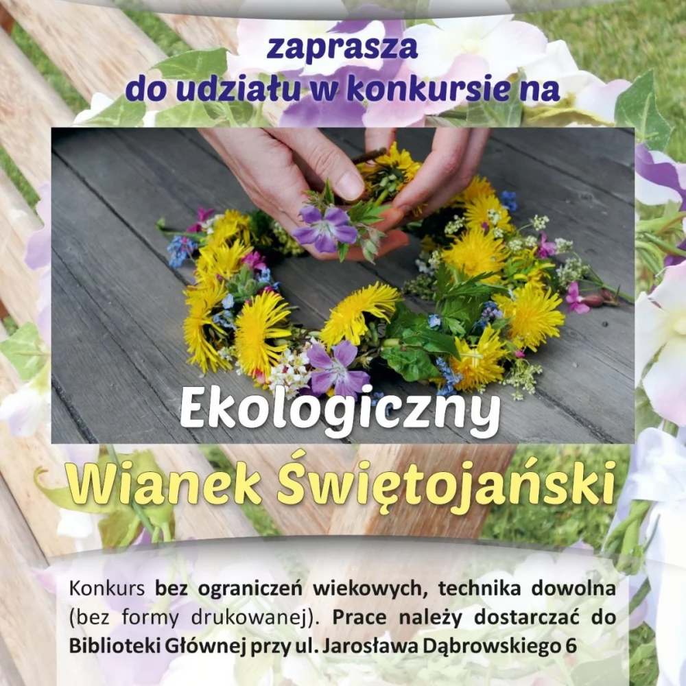 Konkurs plastyczny "Ekologiczny Wianek Świętojański"