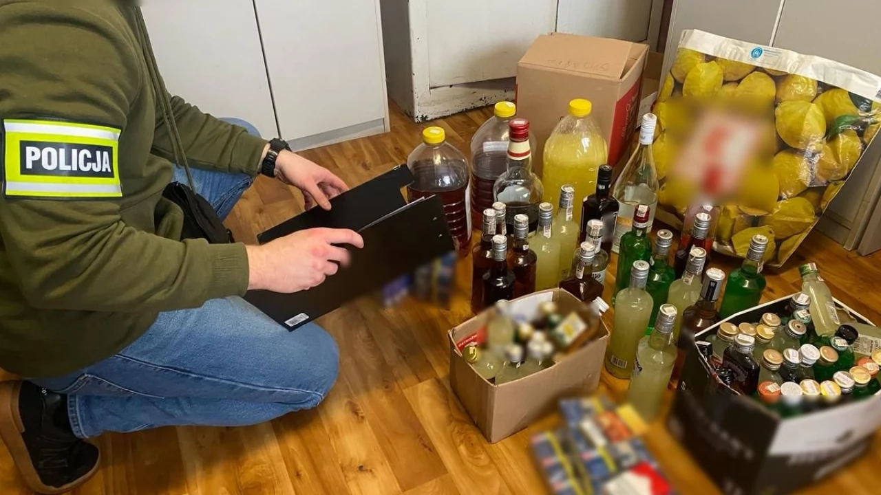 Kontrabanda w sklepie. Odpowiedzą za nielegalny alkohol i papierosy