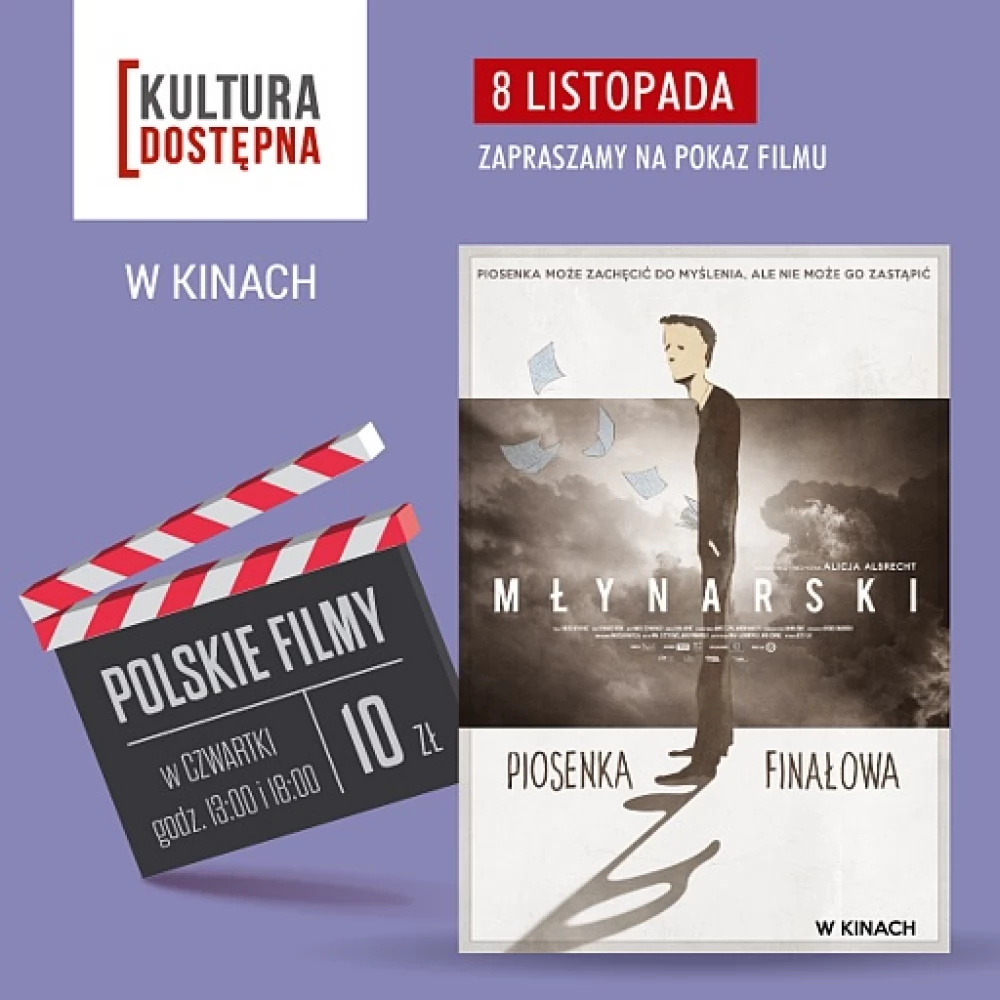 Kultura Dostępna. NIE CZAS NA FINAŁ "MŁYNARSKI. PIOSENKA FINAŁOWA"