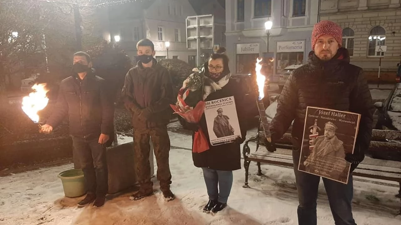 Manifestacja narodowców w Tczewie - Chcą nazwy dla dworca kolejowego