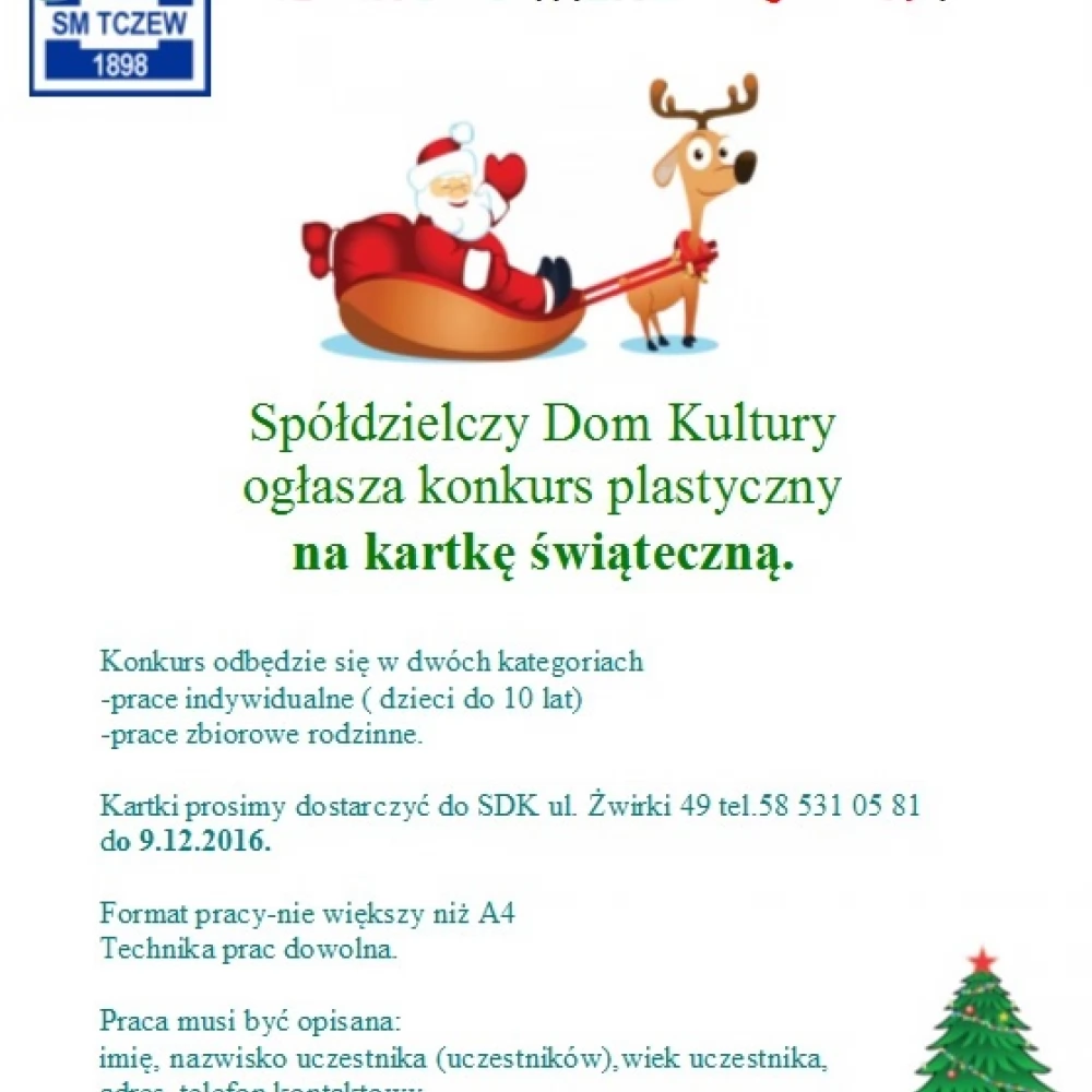 Mikołajkowy konkurs plastyczny SDK
