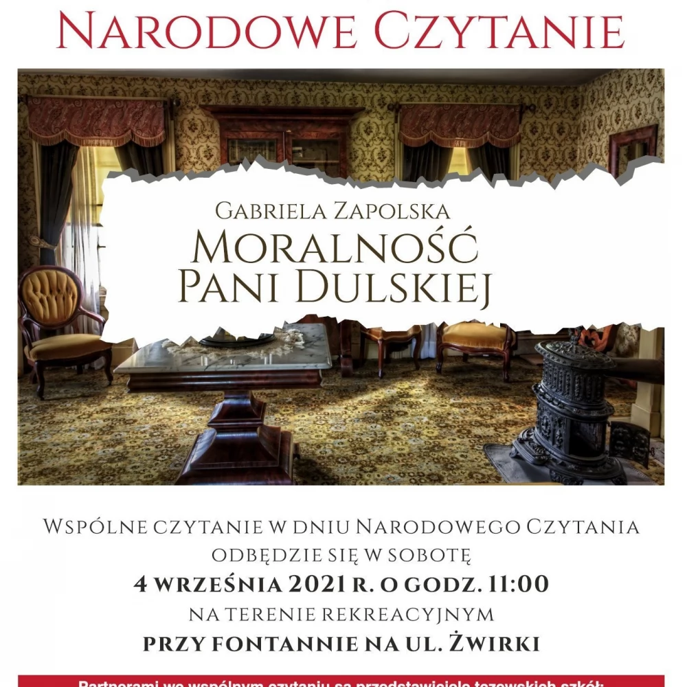 "Moralność Pani Dulskiej" Gabrieli Zapolskiej czyli Narodowe Czytanie w Tczewie