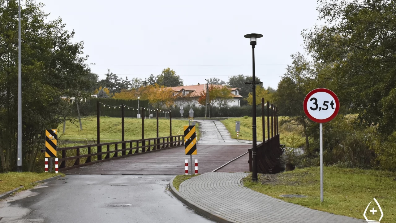 Mostek w Pelplinie jak nowy