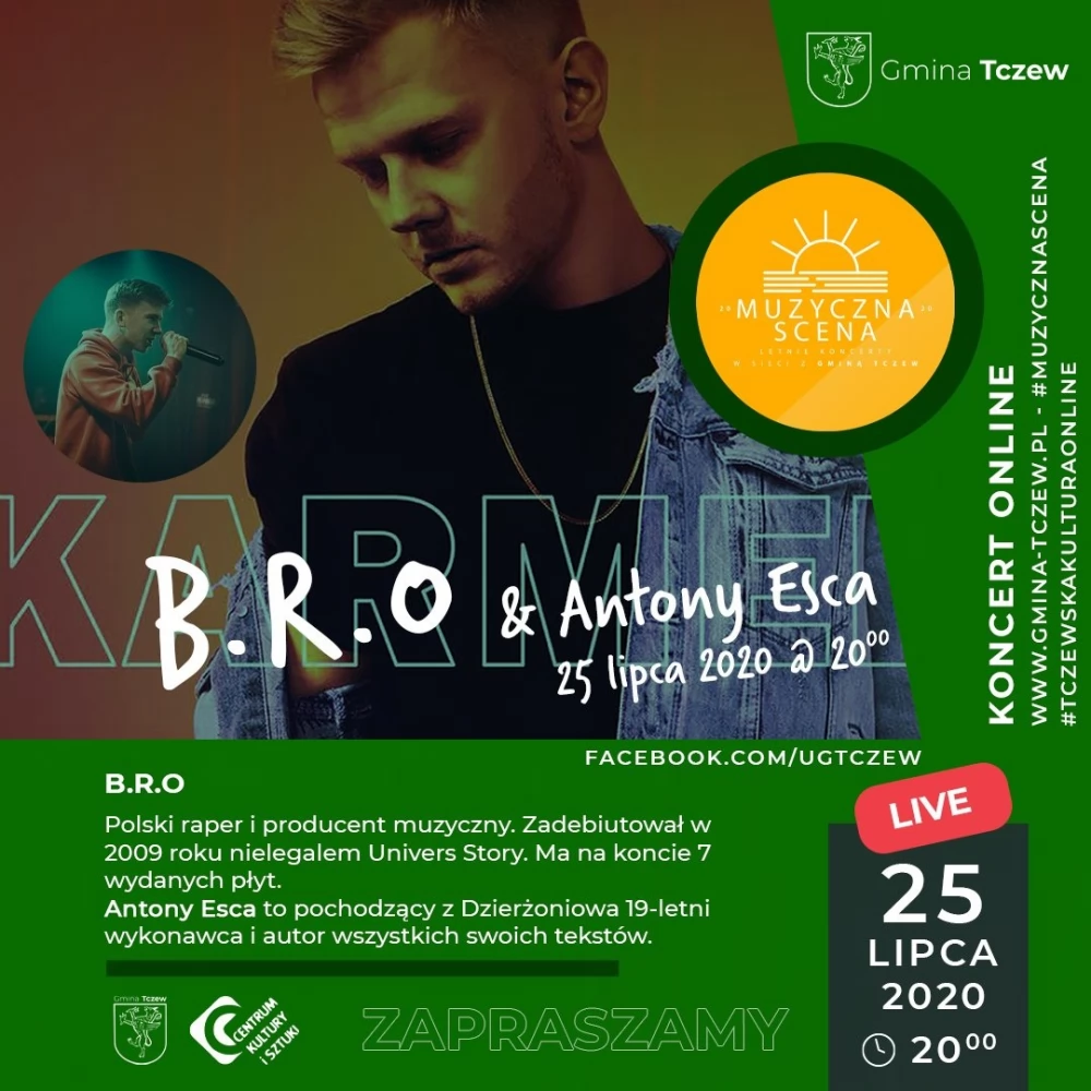 Muzyczna Scena // B.R.O & Antony Esca // Koncert online