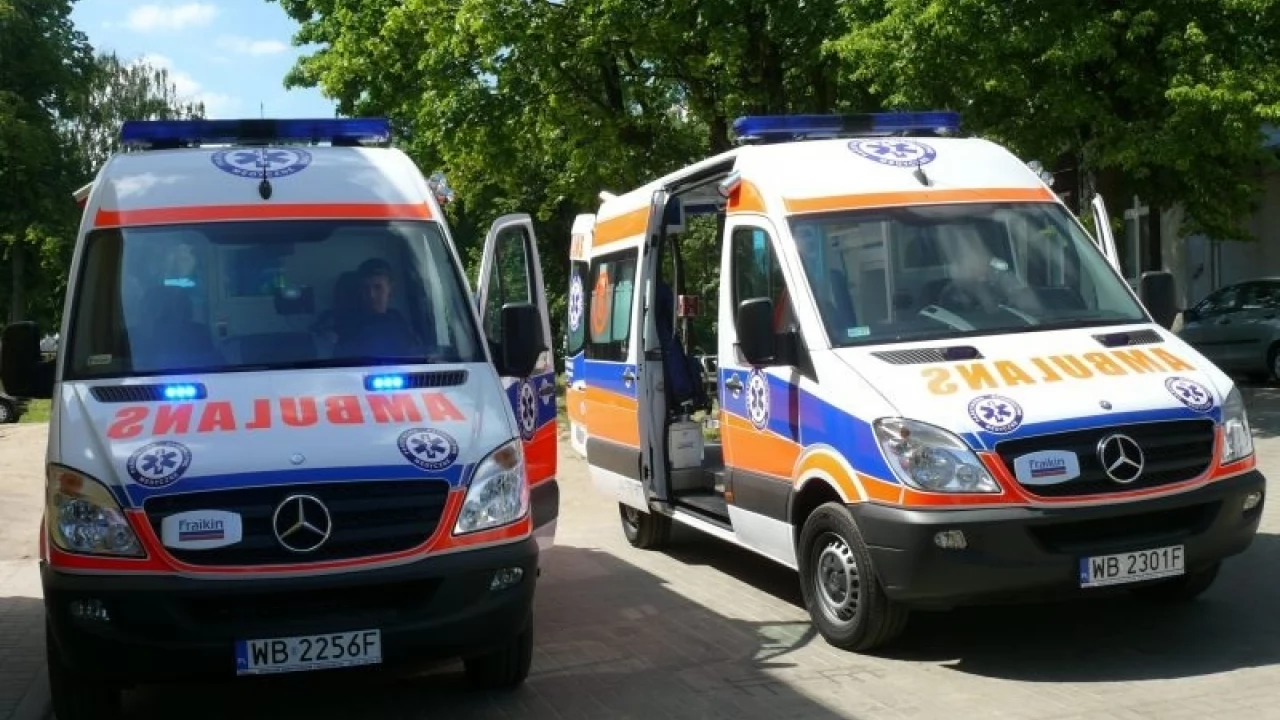 Na A1 doszczętnie spłonęła karetka