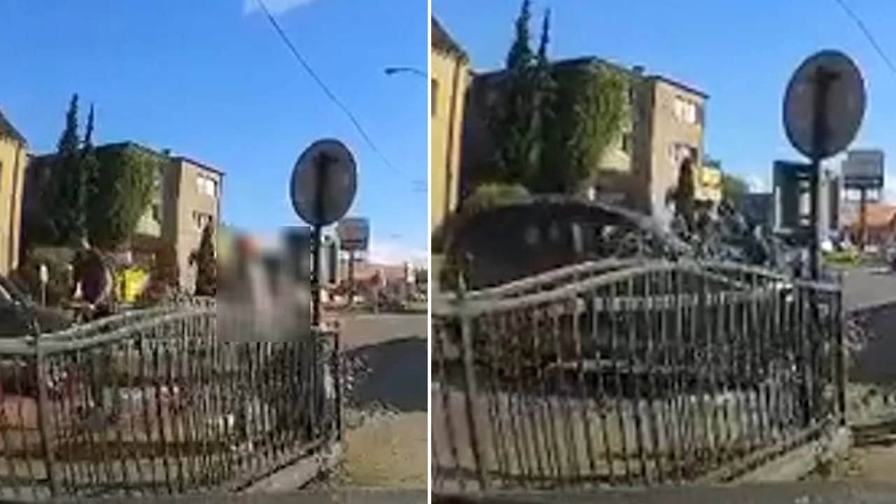 Na hulajnodze podjechał do auta i walnął pięścią w maskę. Szuka go policja