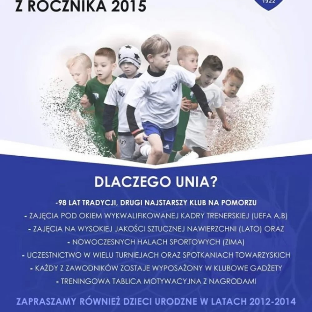Nabory do drużyny piłkarskiej rocznik 2015