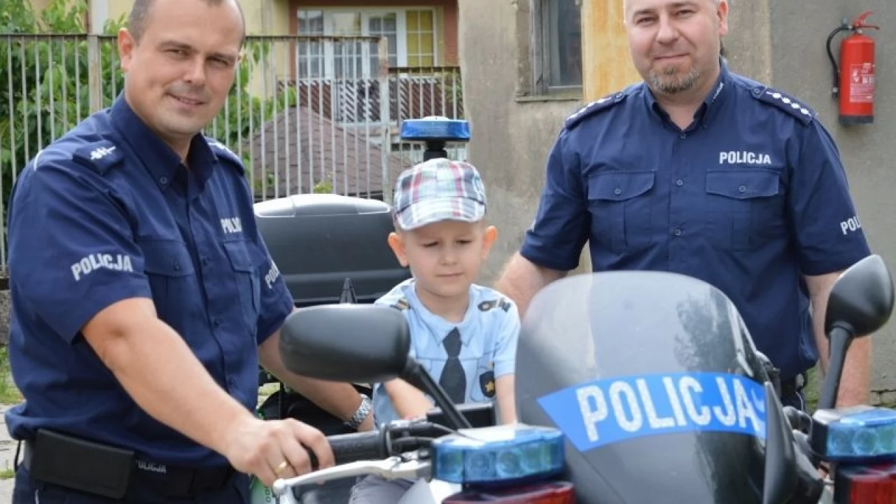 Największą atrakcją policyjny motocykl