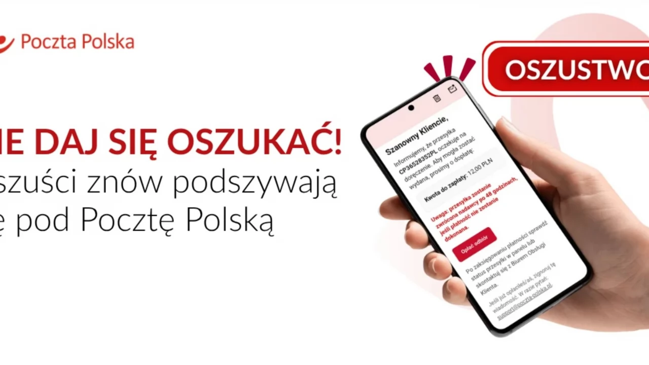 Nie daj się oszukać! Oszuści znów podszywają się pod Pocztę Polską