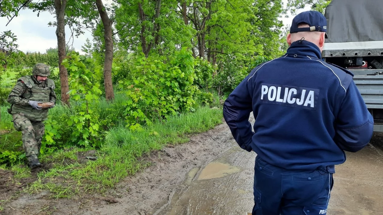 Niewybuch na terenie dawnej jednostki wojskowej