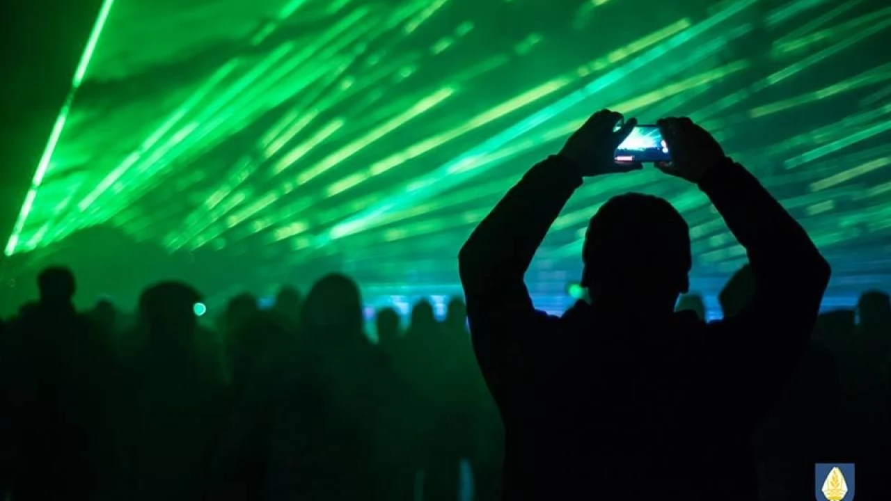 Nowy Rok powitali pokazem laserowym