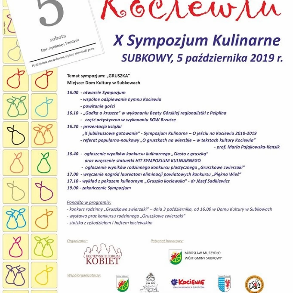 "O jeściu na Kociewiu" z gruszką w roli głównej