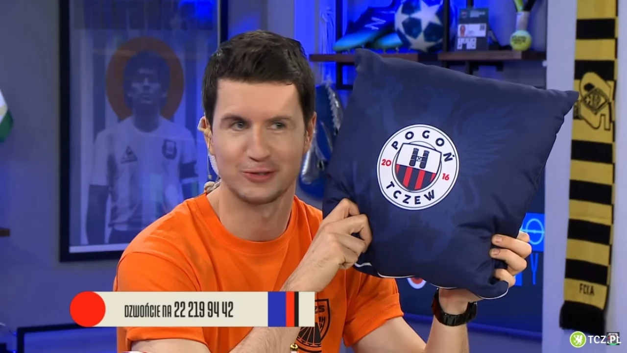 O Pogoni Tczew rozmawiano w audycji Kanału sportowego