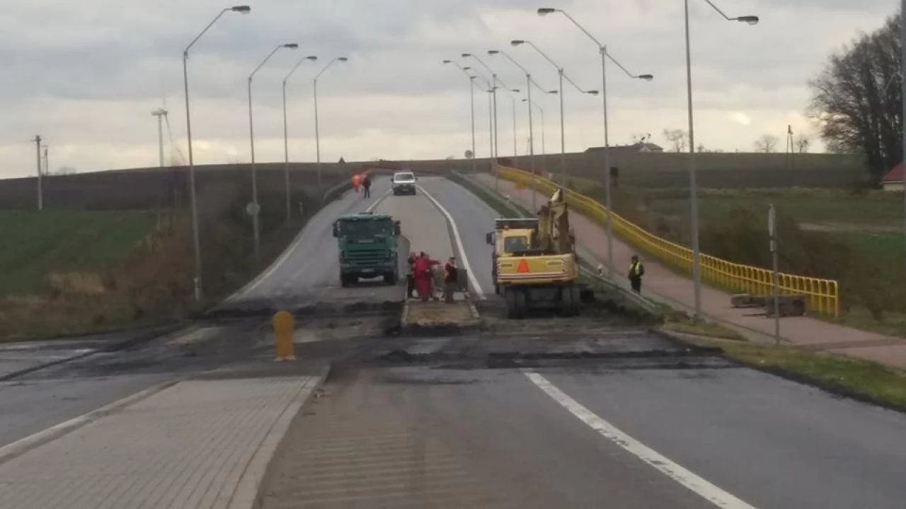 Obwodnica Pelplina zamknięta do niedzieli