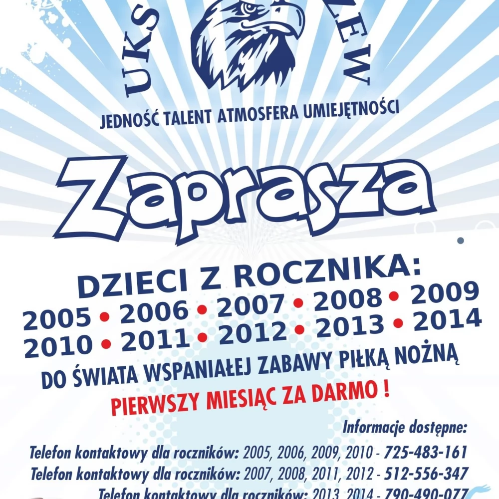 Orły zapraszają na treningi piłki nożnej!