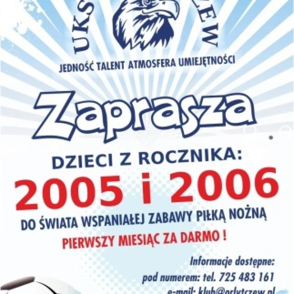 Orły zapraszają na treningi piłki nożnej