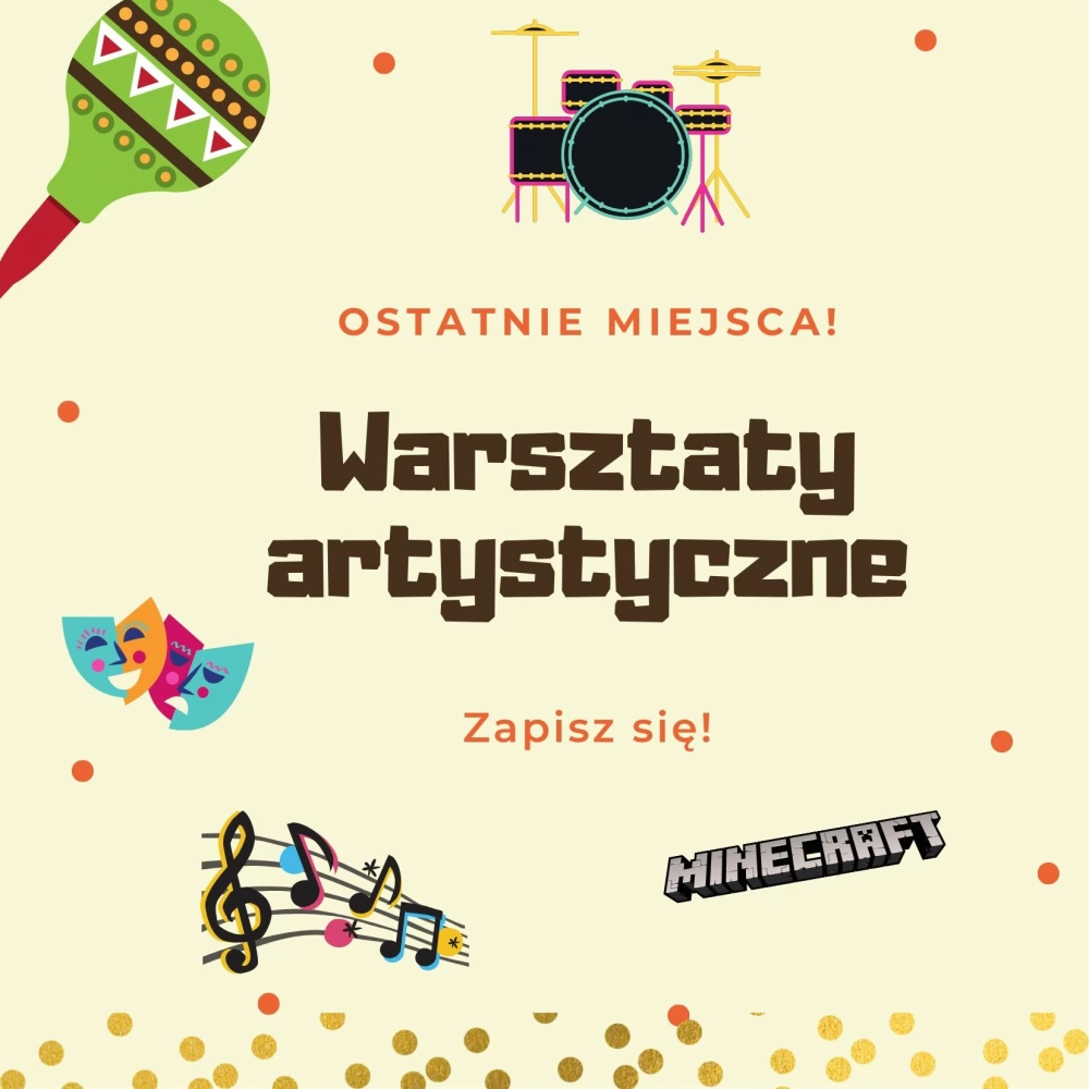 Ostatnie miejsca na warsztaty artystyczne w CKiS