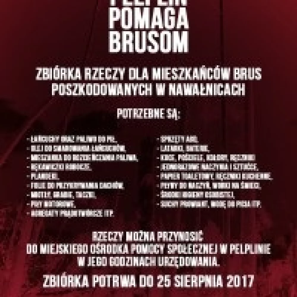 Pelplin pomaga Brusom